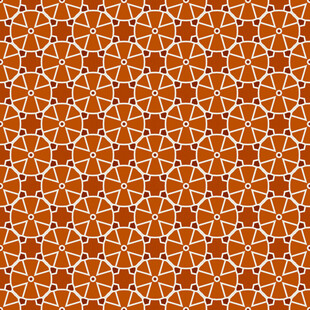 橙色几何图案无缝背景