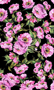 粉色花卉图案 浪漫唯美