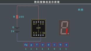电子产品设计数码管静态显示原理