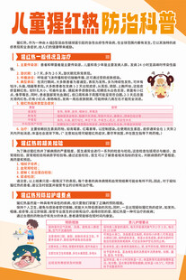 儿童猩红热防治科普海报