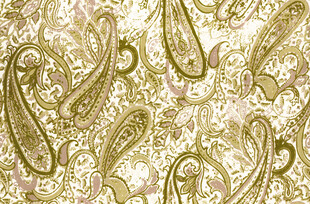 金色佩斯利花纹图案