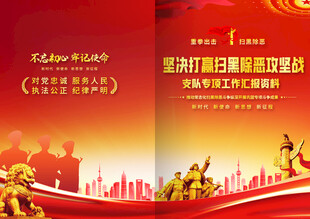 公安扫黑除恶专项工作汇报