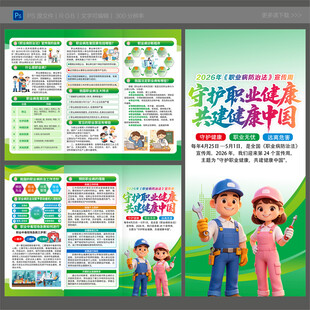 2026年职业病三折页