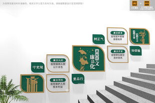 廉洁楼梯文化墙