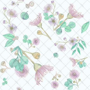 清新花卉图案设计素材