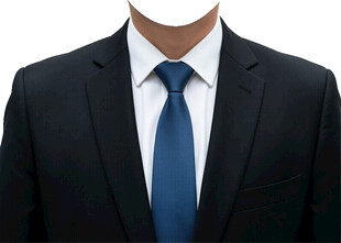 男西装蓝色领带证件照衣服素材