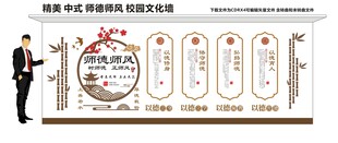 师德师风校园文化墙