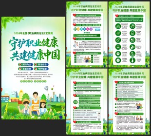 2026职业病防治法宣传周海报