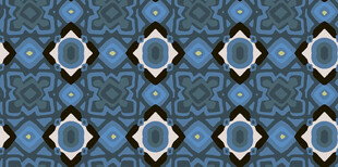 蓝色几何花纹图案背景