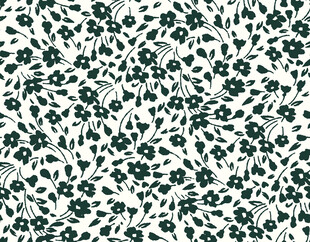 绿叶花卉图案纹理背景