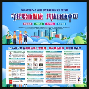 职业病防治法宣传周宣传栏