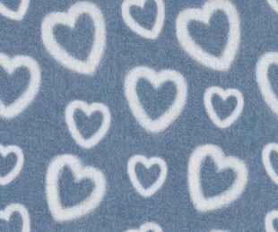 蓝色爱心牛仔底纹