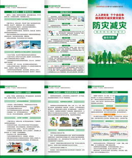 全国防灾减灾日三折页