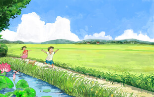 夏天来了夏日农村家乡的日子