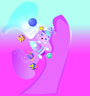 梦幻独角兽在彩色轨道游戏