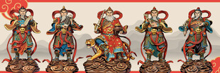 传统五路财神