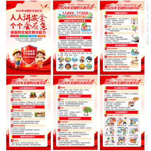 2026年全国防灾减灾日展板