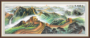 长城靠山图万里长城