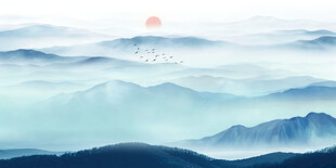 水墨山水画