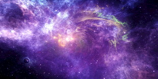 紫色星空背景图