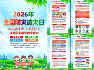 512全国防灾减灾日挂图
