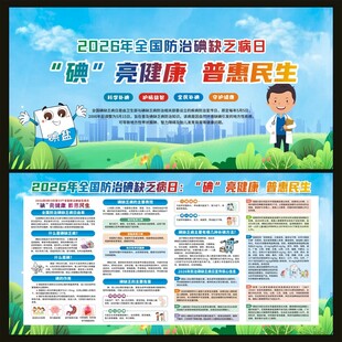 2026年防治碘缺乏病日宣传栏