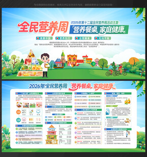 全民营养周展板