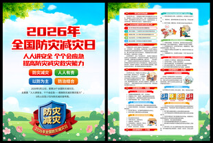 2026年全国防灾减灾日知识单