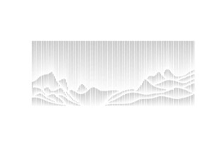 立体山川装饰图案山水水墨