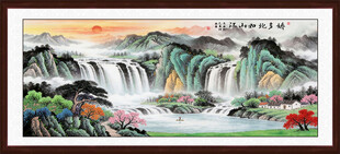 聚宝盆风水画