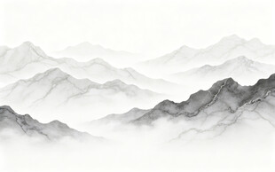 大理石山水背景墙