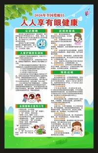 全国爱眼日海报