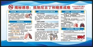 世界无烟日宣传栏