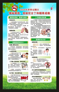 世界无烟日海报