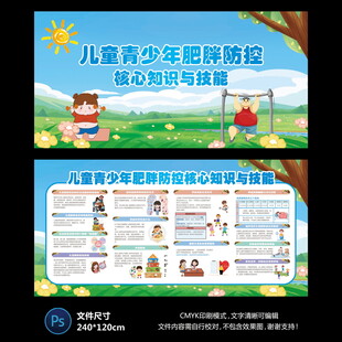 儿童青少年肥胖宣传栏