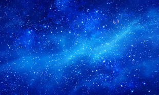 蓝色宇宙星空灯箱背景