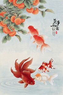 国画金鱼图