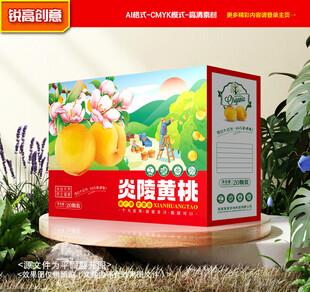 黄桃包装 桃子礼盒