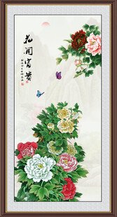 玄关牡丹装饰画
