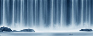 流水生财瀑布