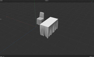 活动会议桌椅3D模型
