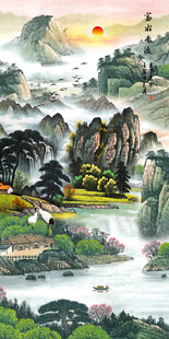 玄关山水画