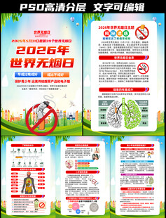 世界无烟日挂图