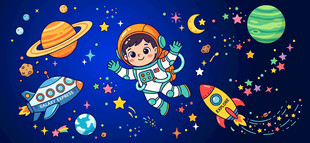 卡通星空