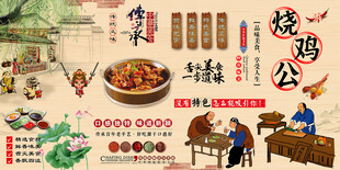 烧鸡公背景墙