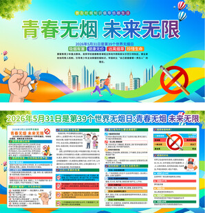 社区世界无烟日宣传栏