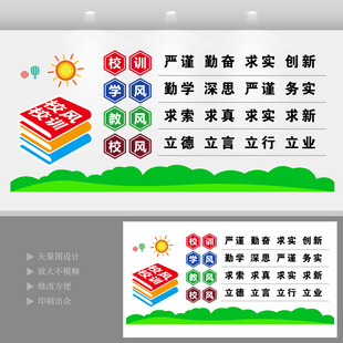 校风校训文化墙