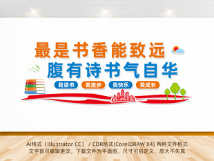 书香校园文化墙