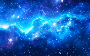 蓝色璀璨星空图