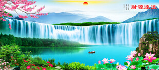 山水风景壁画